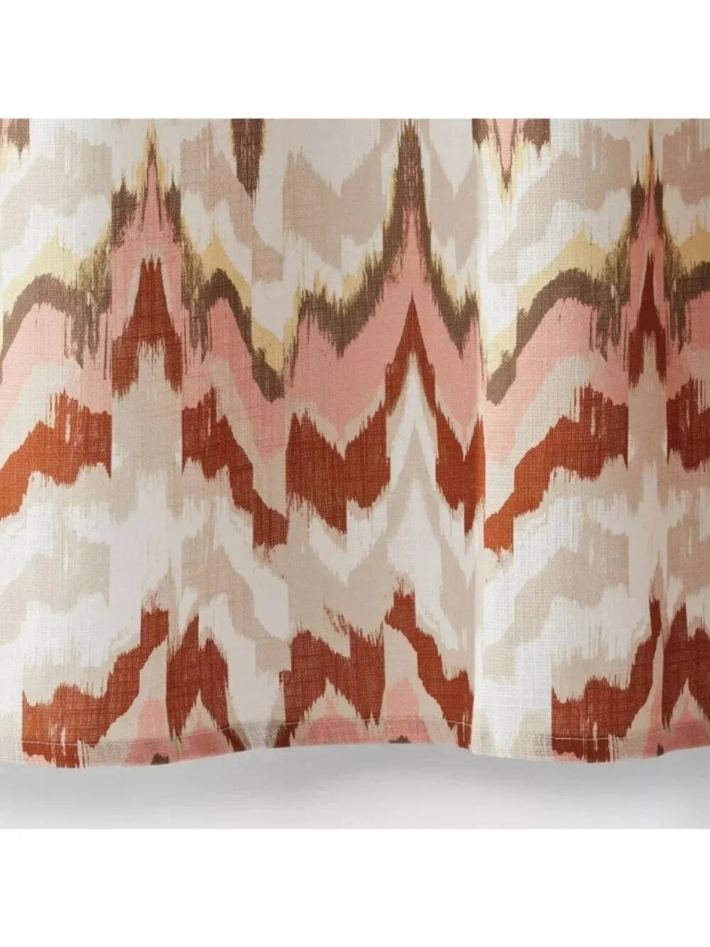 Threshold Coastal Red Shades & Cream Shower Curtain NO HOOKS INCLUDED